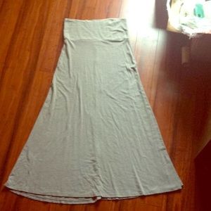Gray Maxi Skirt